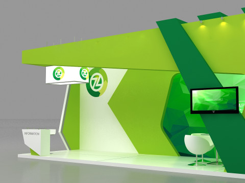 3d exhibition model Modelo 3D