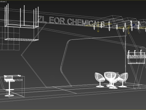 3d exhibition model Modelo 3D