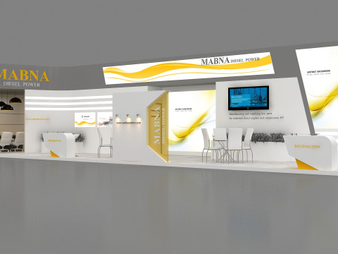 Exhibition booth tradeshow 3D Model