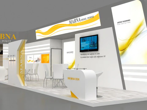 Exhibition booth tradeshow 3D Model