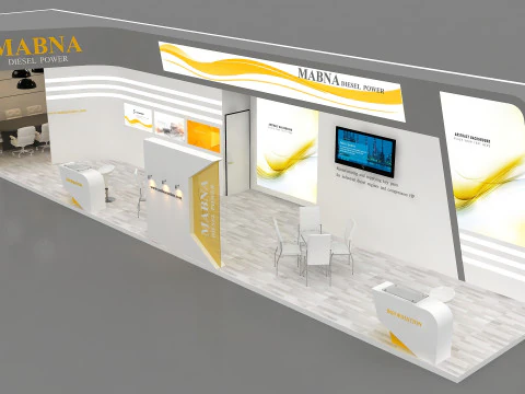 Exhibition booth tradeshow 3D Model