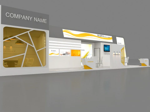 Exhibition booth tradeshow 3D Model