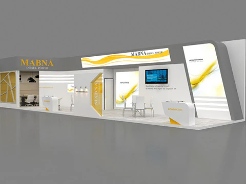 Exhibition booth tradeshow 3D Model