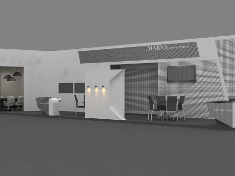 Exhibition booth tradeshow 3D Model