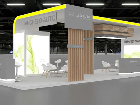 Exhibition booth tradeshow 3D Model
