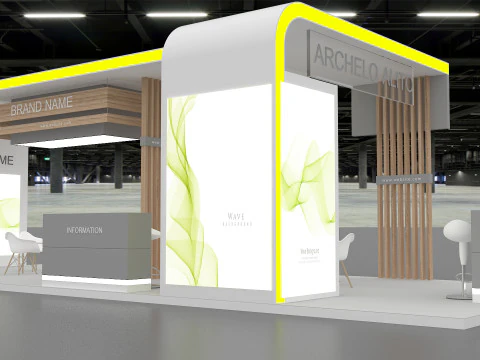 Exhibition booth tradeshow 3D Model