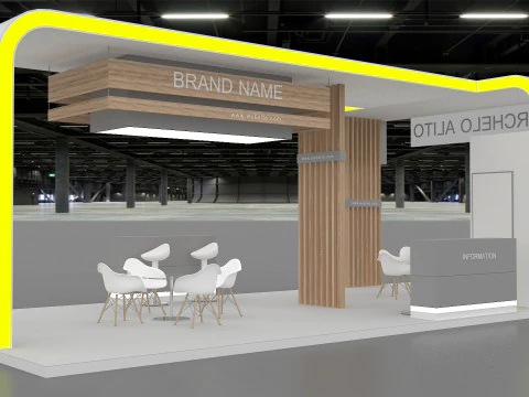 Exhibition booth tradeshow 3D Model