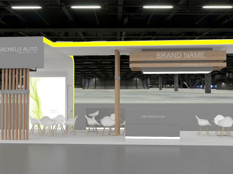 Exhibition booth tradeshow 3D Model