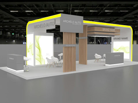 Exhibition booth tradeshow 3D Model
