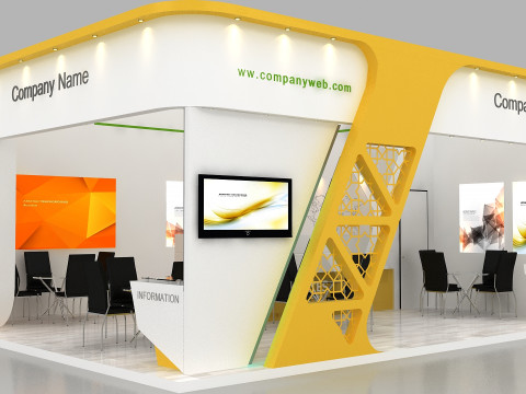 booth exhibition Modelo 3D