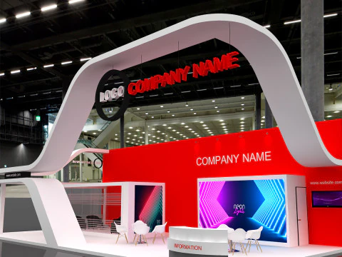 3D Exhibition Booth Design 3D Model