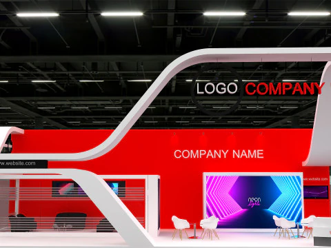 3D Exhibition Booth Design 3D Model