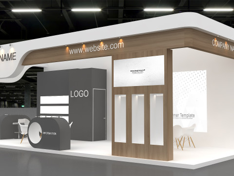 3D Exhibition Booth Model 3D Model