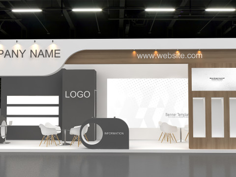 3D Exhibition Booth Model 3D-Modell
