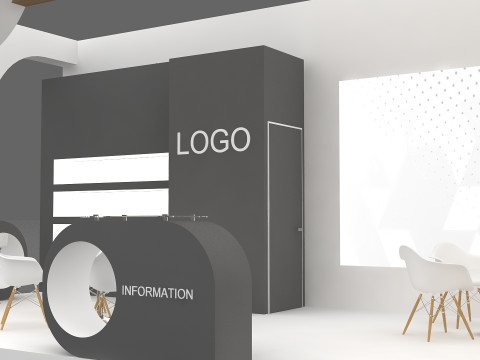 3D Exhibition Booth Model 3D Model