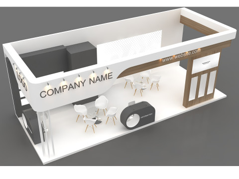 3D Exhibition Booth Model 3D Model