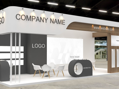 3D Exhibition Booth Model 3D Model