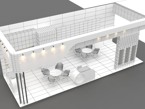3D Exhibition Booth Model 3D Model
