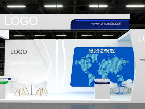 3D Exhibition Stand 3D-Modell