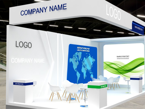 3D Exhibition Stand 3D Model