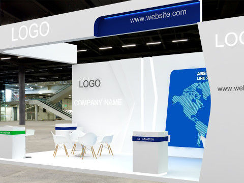 3D Exhibition Stand 3D Model