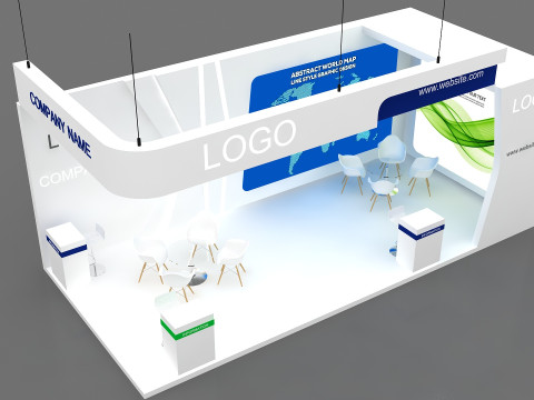 3D Exhibition Stand 3D Model