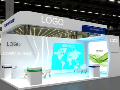 3D Exhibition Stand 3D Model