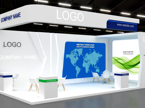 3D Exhibition Stand 3D Model