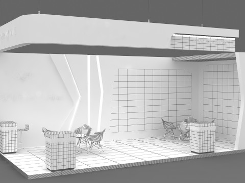 3D Exhibition Stand 3D Model