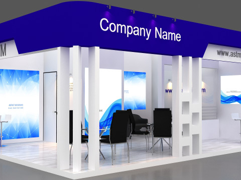3D Trade Show Booth Design Modelo 3D