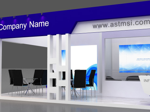 3D Trade Show Booth Design 3D Model