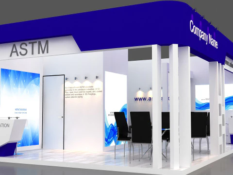 3D Trade Show Booth Design 3D Model