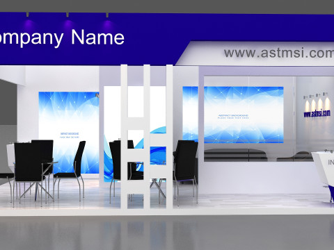 3D Trade Show Booth Design 3D Model