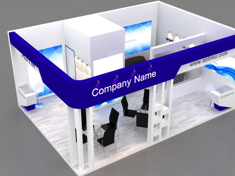 3D Trade Show Booth Design 3D Model