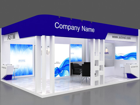 3D Trade Show Booth Design 3D Model