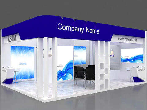 3D Trade Show Booth Design 3D Model