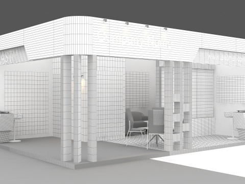 3D Trade Show Booth Design 3D Model