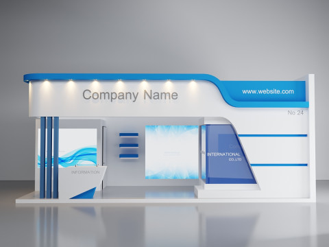 3D Exhibition Booth Model 3D Модель