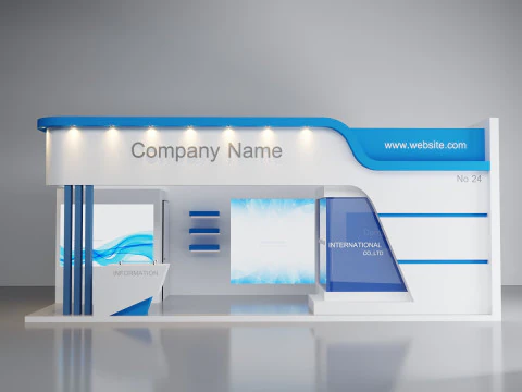 Model stoiska wystawowego 3D Model 3D