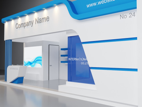3D Exhibition Booth Model 3D Модель