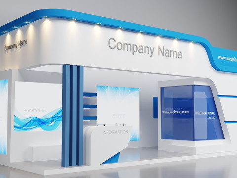 3D Exhibition Booth Model 3D Модель