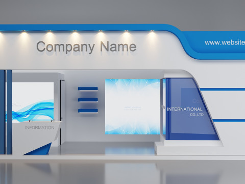 3D Exhibition Booth Model 3D Модель
