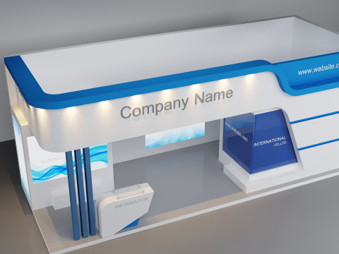3D Exhibition Booth Model 3D Модель