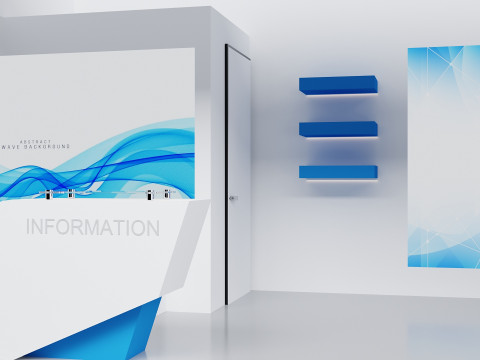 3D Exhibition Booth Model 3D Модель