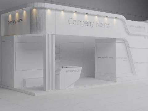 Model stoiska wystawowego 3D Model 3D