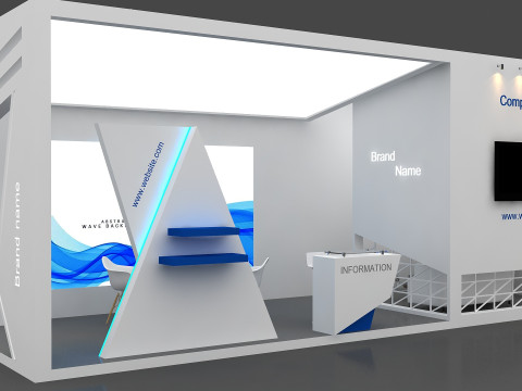 3D Exhibition Stand Modelo 3D