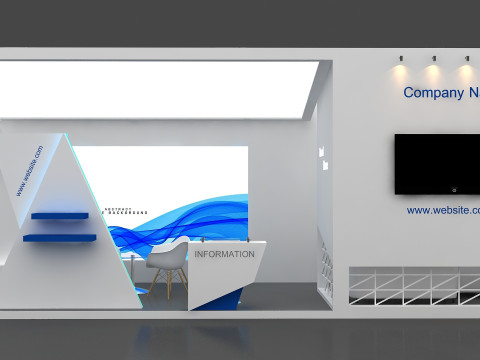 3D Exhibition Stand 3D Model