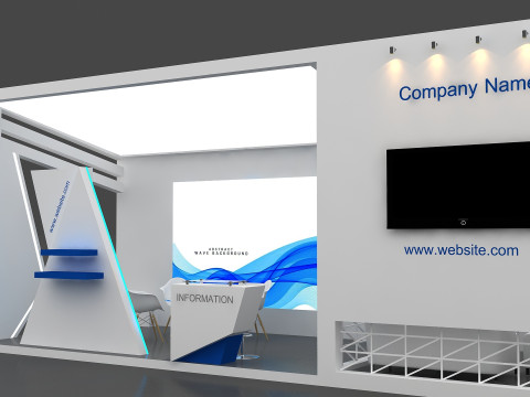 3D Exhibition Stand 3D Model