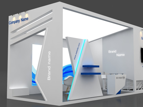 3D Exhibition Stand 3D Model