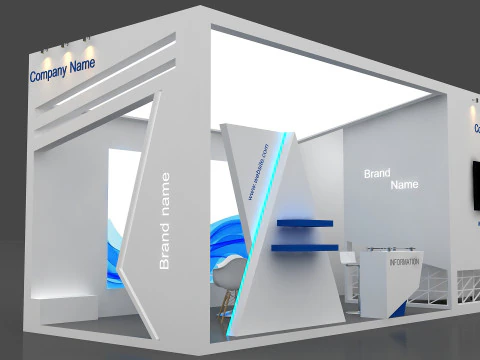 3D Exhibition Stand 3D Model
